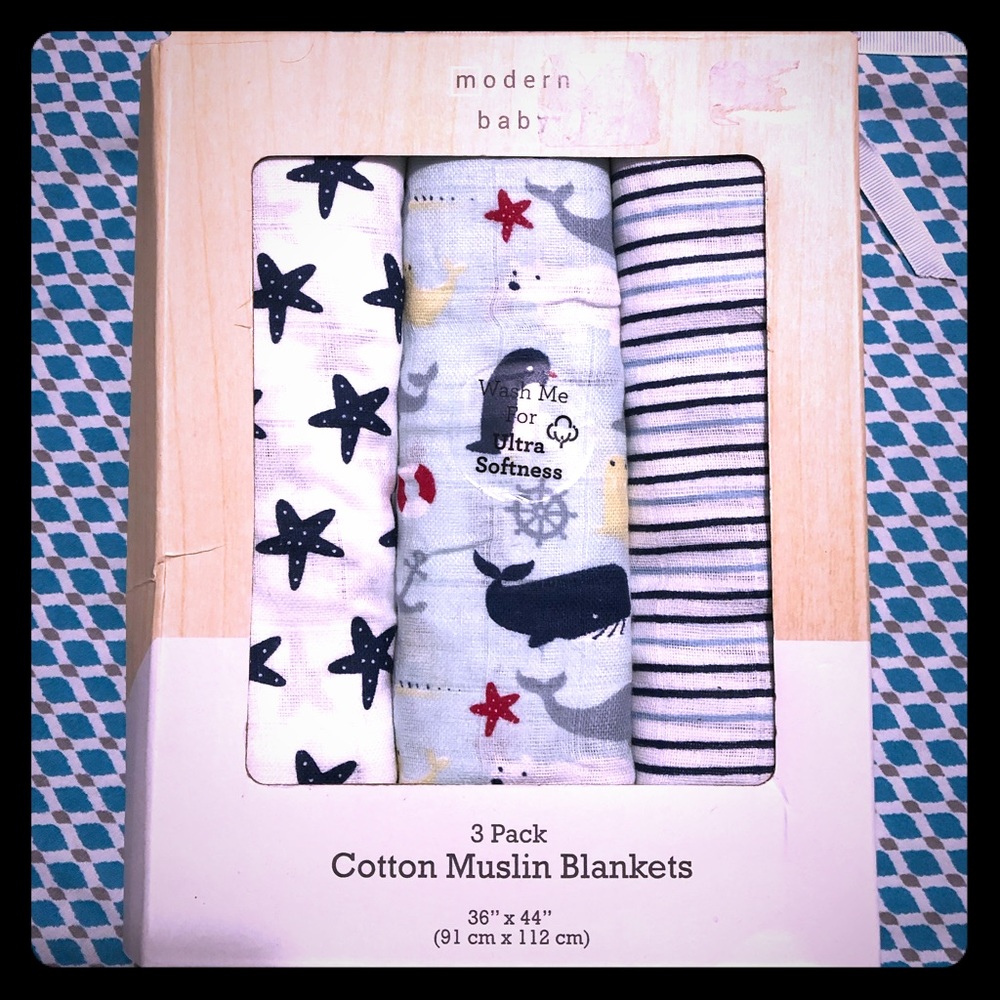 Modern Baby Muslin Swaddles